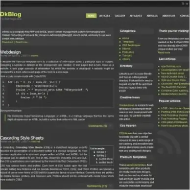 Dk Blog Template