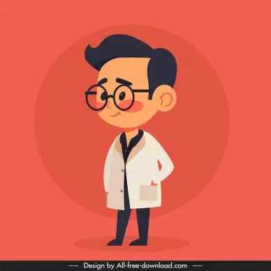 doctor character design element funny cartoon