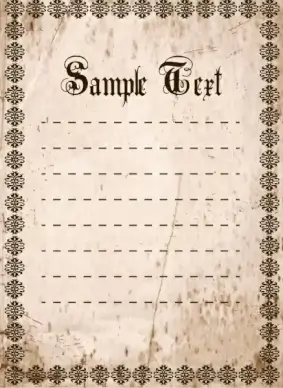 document border template retro style repeating pattern