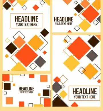 document cover background modern multicolored squares decor