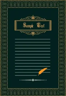 document decorative layout repeating symmetric border dark design