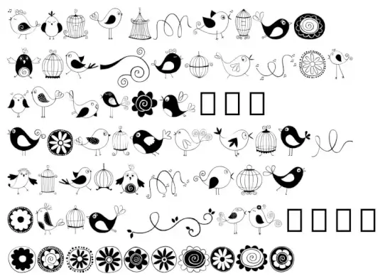 Doodle Dings 1 Birds Cages