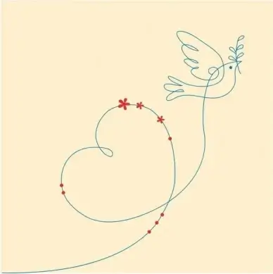 dove and heart