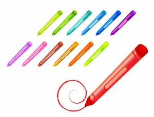 Drawing crayons