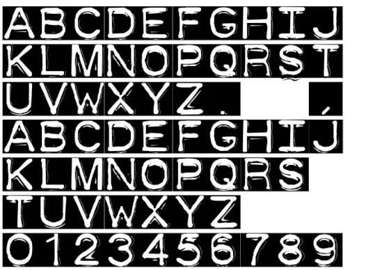 Dymo Font Invers