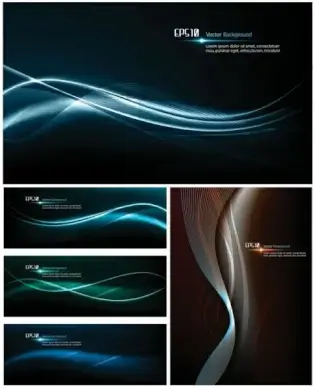dynamic light vector background