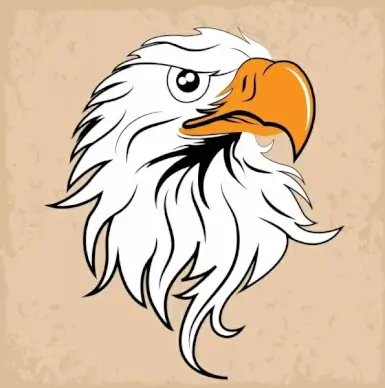 eagle head icon design classical style