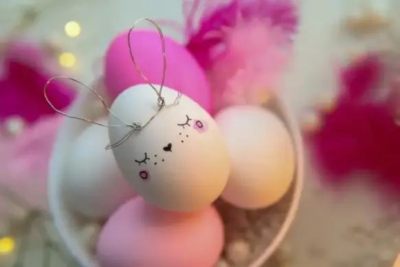 easter backdrop picture cute closeup eggs faces