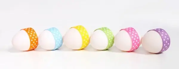 easter eggs in line