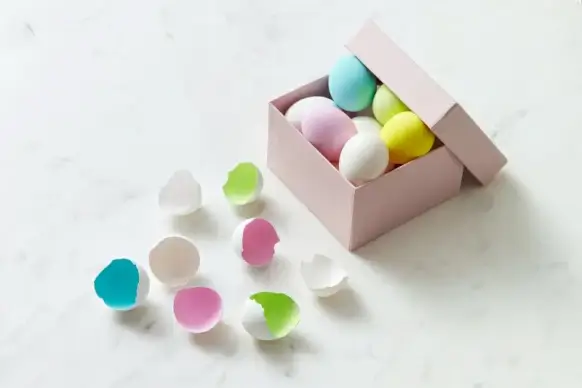 easter picture elegant bright eggs box
