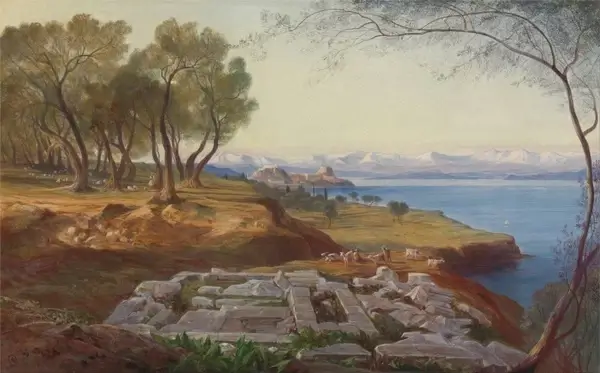 edward lear painting oil on canvas