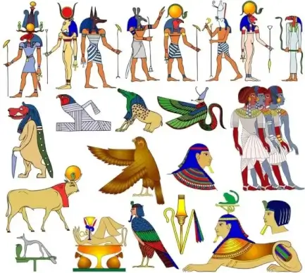 egyptian pattern 01 vector