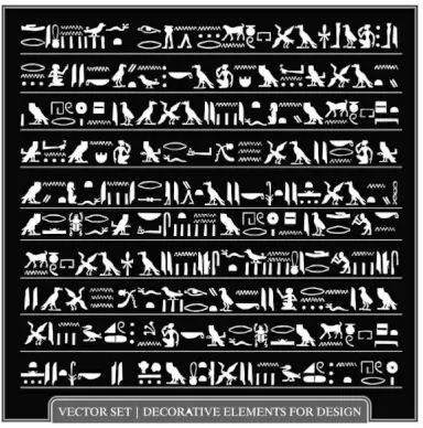 egyptian pattern 03 vector