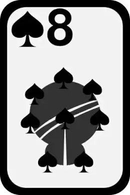 Eight Of Spades clip art