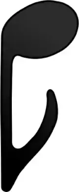 Eighth Note (Stem Facing Down)