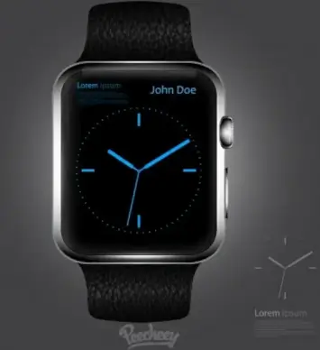 elegant apple smartwatch mockup design