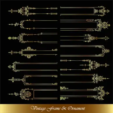 elegant frame ornament collection