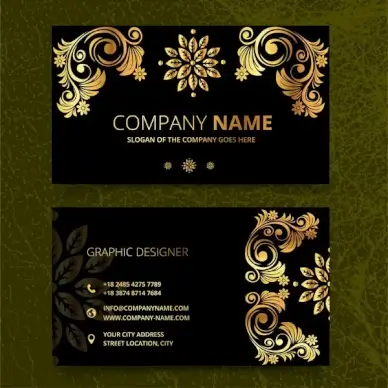 elegence vintage business card templates