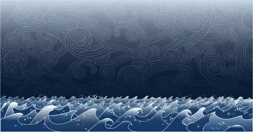 elements of storm backgrounds design vector set