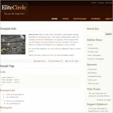 Elite Circle 1.0 Template