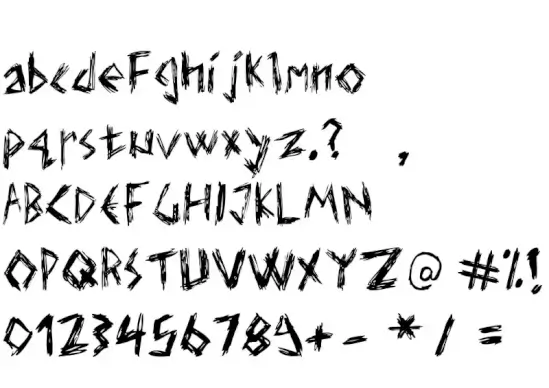 Elmar's Scratch Type