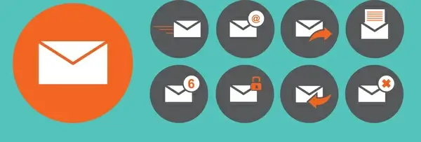 email icons set