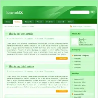 EmeraldX Template