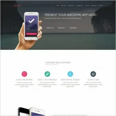 emmo free html5 app landing page