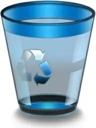 Empty recycle glass