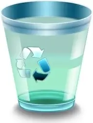 Empty recycle glass
