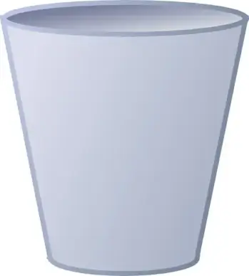 Empty Trash Can clip art