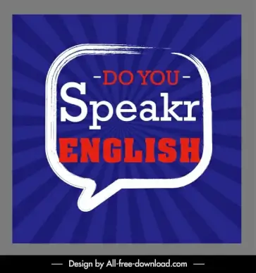 english education banner flat texts speech bubbles decor