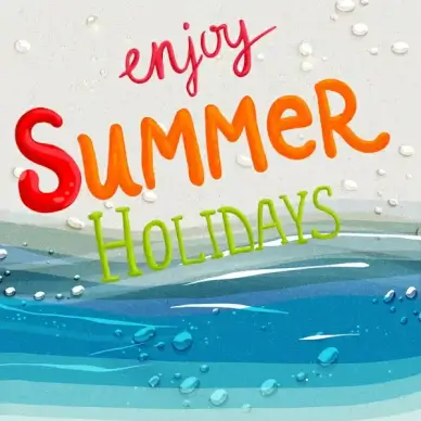 enjoy summer holiday background