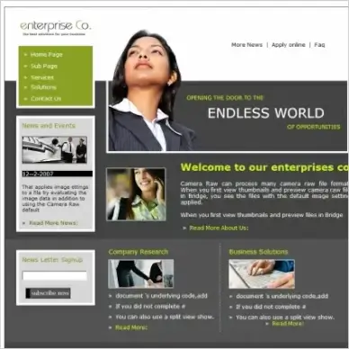 Enterprise Co. Template