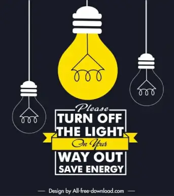 environment notice board banner classic flat lightbulbs sketch