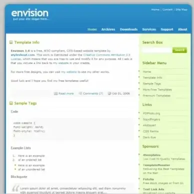 Envision 1.0 Template