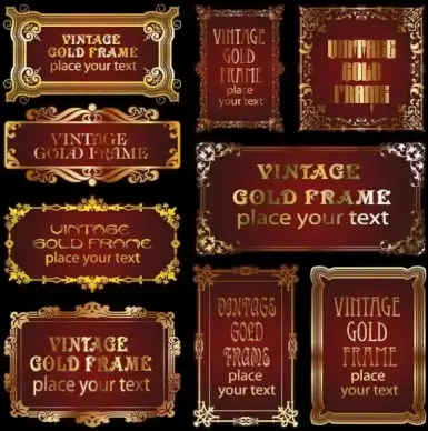 european gorgeous label vector