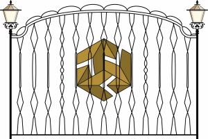 iron gate template elegant european classic decor