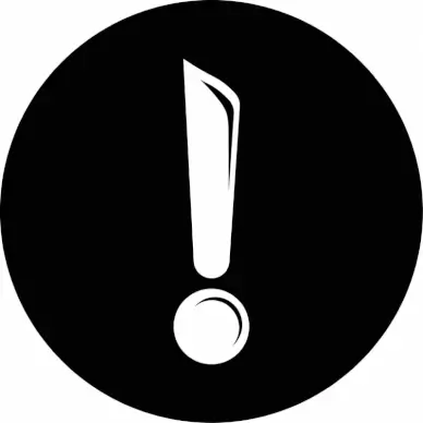 exclamation mark circle assistant sign icon