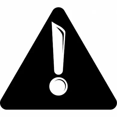 exclamation mark triangle assistant sign icon