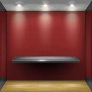 exhibition booth window free vector