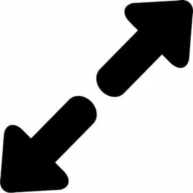 expand alt two directional arrows sign template