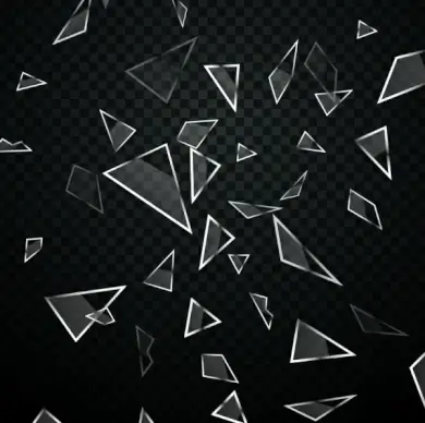 explosive glass background transparent geometric decor