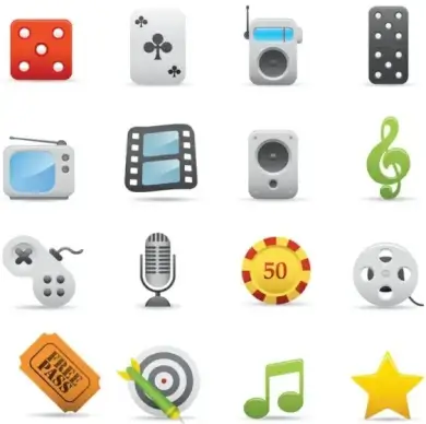 exquisite cartoon icon 03 vector