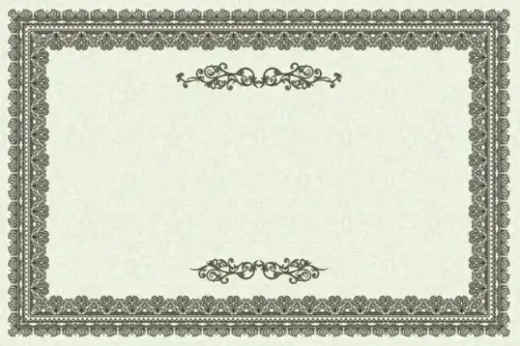 exquisite european certificate template 01 vector