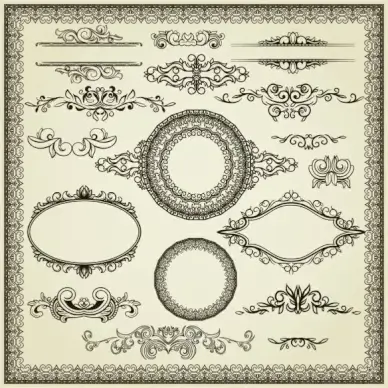 exquisite european certificate template 05 vector