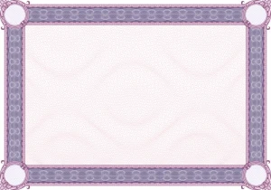 certificate frame template elegant decor classical symmetry