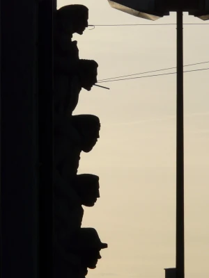 facade building shadow play