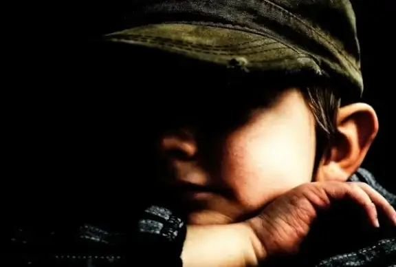 face in the shadows