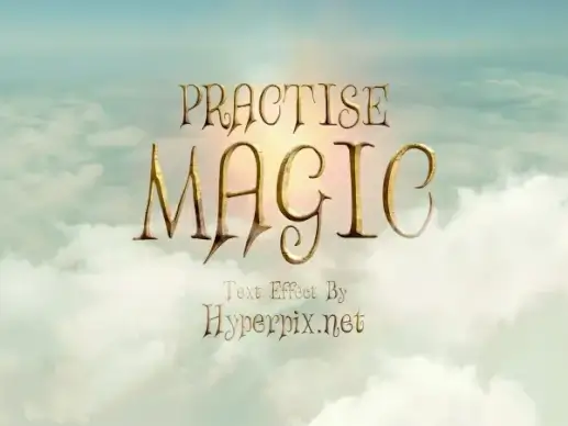 fantasy text effect